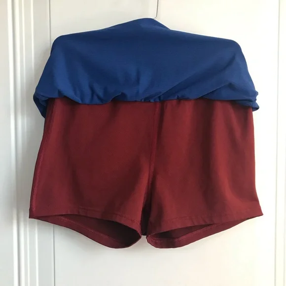 🔴 4/$15 REEBOK cobalt blue perforated mini athletic skirt skort size M in EUC - Picture 6 of 12